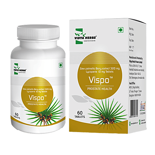 Buy Vispo Prostate Health Tablet Saw Palmetto Berry Extract, For