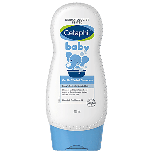 Cetaphil Baby Wash & Shampoo, 230 ml  Tear Free & Soap Free