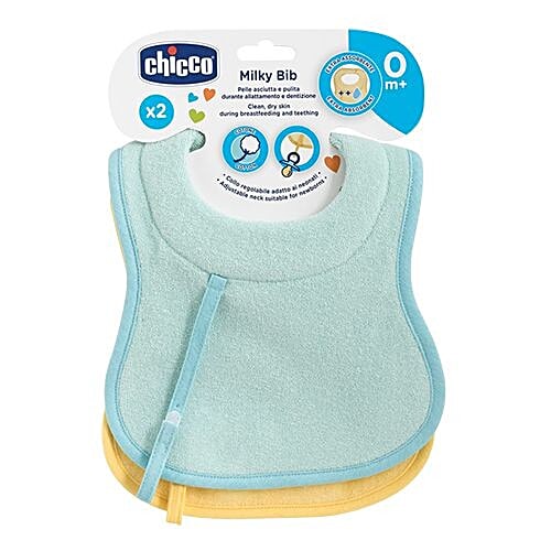 Chicco Baby Bib - Boy, 0m+, 2 pcs  