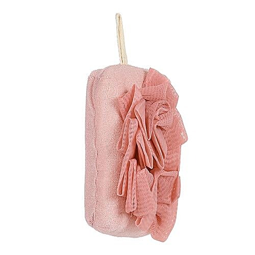 BB Home Loofah/Sponge Scrubber/Body Bath  - Dual Side, Hangable, Pink, BH-016 PNK, 1 pc  