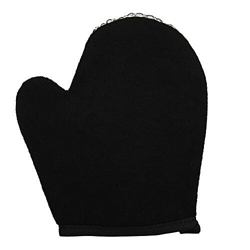 bb home Body Bath Glove Scrubber - Black, 1 pc  