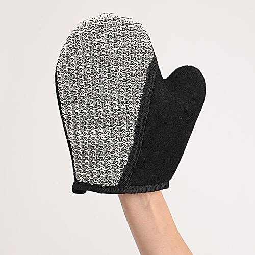 bb home Body Bath Glove Scrubber - Black, 1 pc  
