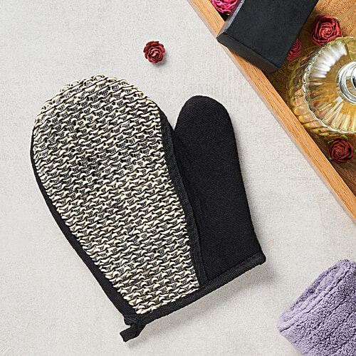 bb home Body Bath Glove Scrubber - Black, 1 pc  