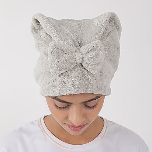 bb home Spa Bath Shower Face Head/Hair Cap - Grey, Bh-024 Gry, 1 pc  