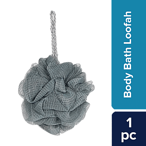 Buy bb home Body Bath Loofah Scrubber Hangable, Grey Online at Best