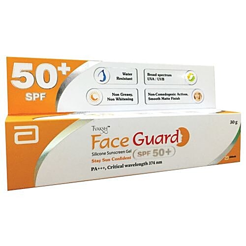Buy Tvaksh Face Guard Silicone Sunscreen Gel SPF 50+, Non Greasy, Non