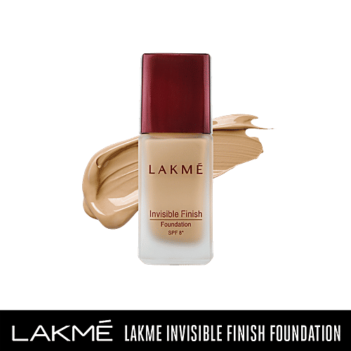 Lakme Invisible Finish SPF 8 Foundation, 25 ml Shade 04 