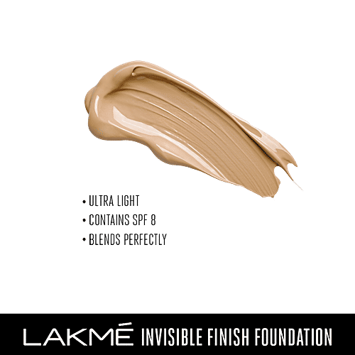 Lakme Invisible Finish SPF 8 Foundation, 25 ml Shade 04 