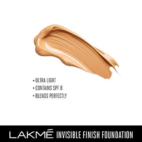 Lakme Invisible Finish SPF 8 Foundation, 25 ml Shade 05 