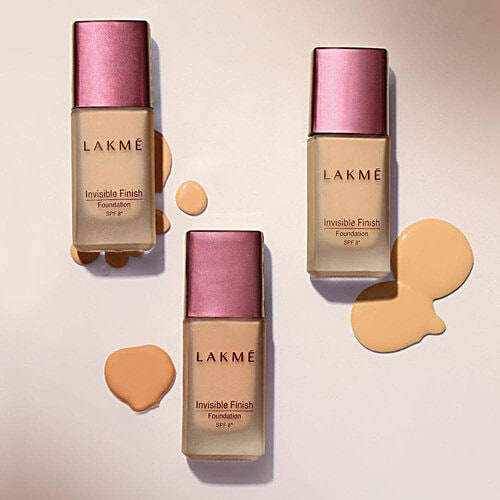 Lakme Invisible Finish SPF 8 Foundation, 25 ml Shade 05 