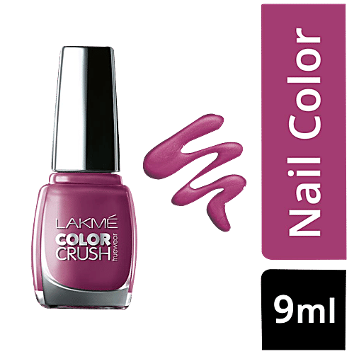 Lakme True Wear Color Crush Nail Color, 9 ml Lavender 11 