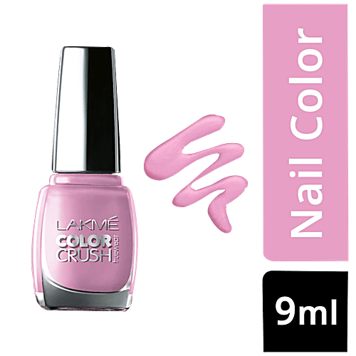Lakme True Wear Color Crush Nail Colour, 9 ml Shade 14 Chip Resistant