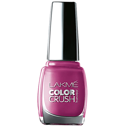 Lakme True Wear Color Crush Nail Color, 9 ml Pinks 18 