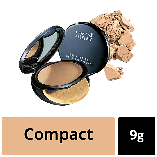 Lakme Absolute White Intense Wet & Dry Compact, 9 g Beige Honey 05 
