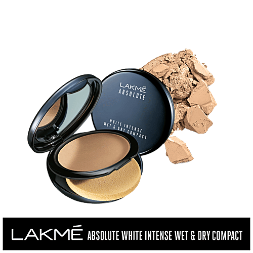 Lakme Absolute White Intense Wet & Dry Compact, 9 g Beige Honey 05 