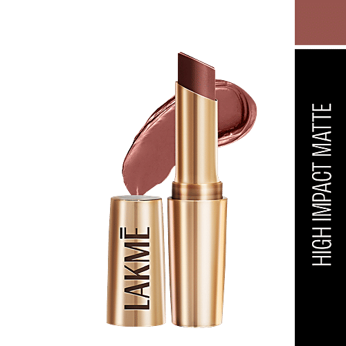 Lakme Primer + Matte Lipstick, 3.6 g Coffee Command MB5 