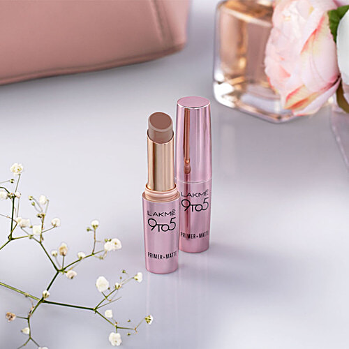 Lakme 9 To 5 Primer + Matte Lip Colour, 3.6 g Brownie Point LC B3 