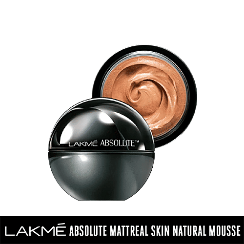Lakme Absolute Skin Natural Mousse, 25 g Almond Honey 06 