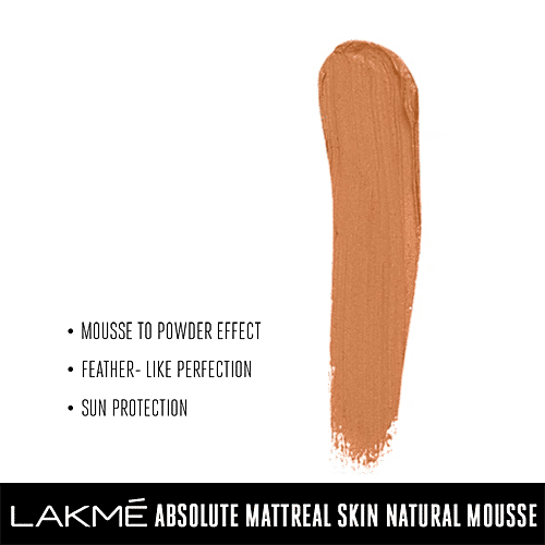 Lakme Absolute Skin Natural Mousse, 25 g Almond Honey 06 