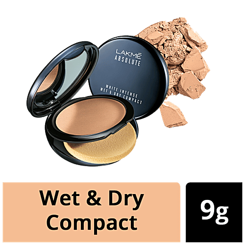 Lakme Absolute White Intense Wet & Dry Compact, 9 g Almond Honey 06 