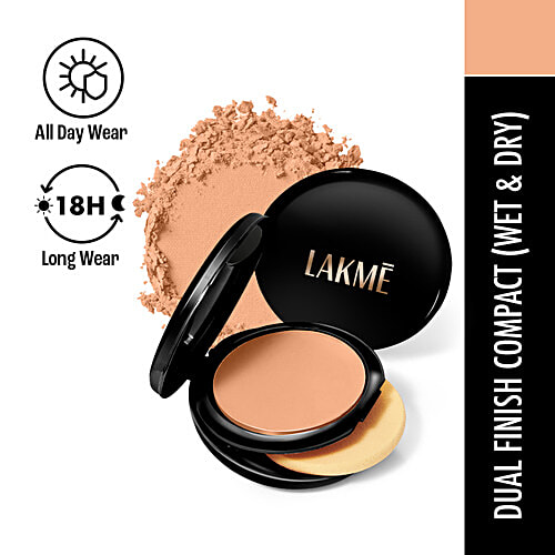 Lakme Absolute White Intense Wet & Dry Compact, 9 g Almond Honey 06 