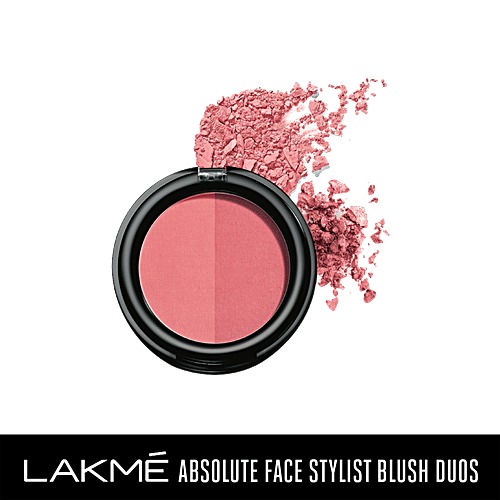 Lakme Absolute Face Stylist Blush Duos, 6 g Rose Blush 