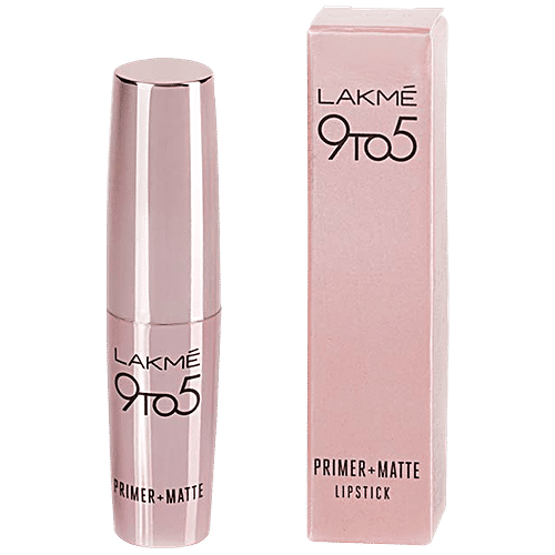 Lakme 9 to 5 Primer + Matte Lip Color, 3.6 g Plum Pick MP18 