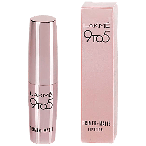 Lakme 9 to 5 Primer + Matte Lip Color, 3.6 g Red Letter MR9 