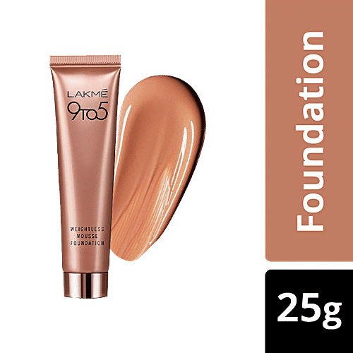 Lakme 9 to 5 Weightless Mousse Foundation, 25 g Rose Honey 