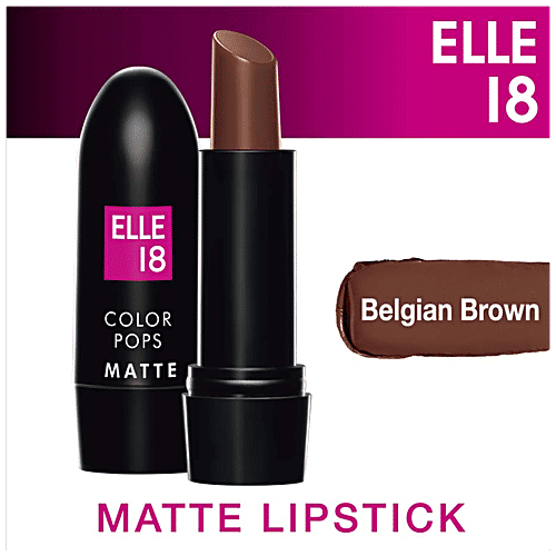 Elle 18 Color Pop Matte Lip Colour, 4.3 g Belgian Brown 