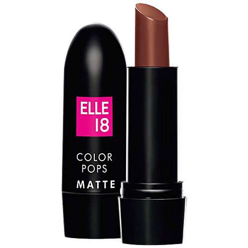 Elle 18 Color Pop Matte Lip Colour, 4.3 g Belgian Brown 