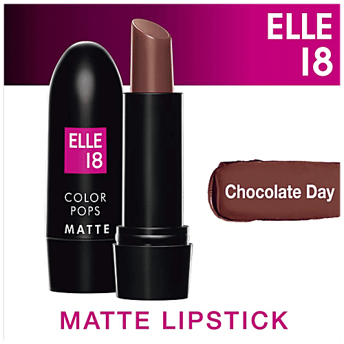 Elle 18 Color Pop Matte Lip Colour, 4.3 g Chocolate Day 