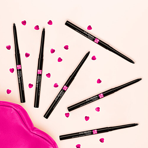 Elle 18 Eye Drama Kajal - Super Black, 0.35 g  Smudge Proof & Waterproof