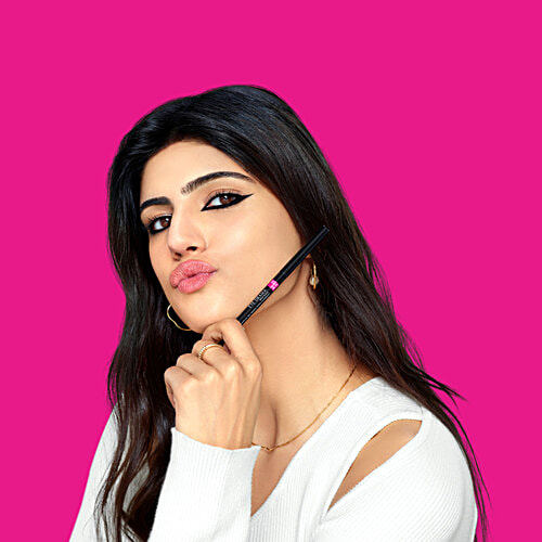 Elle 18 Eye Drama Kajal - Super Black, 0.35 g  Smudge Proof & Waterproof