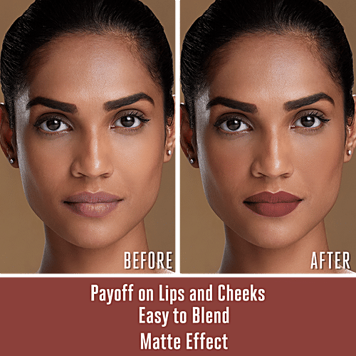 Lakme 9 To 5 Weightless Mousse Lip & Cheek Colour, 9 g Burgundy Lush 