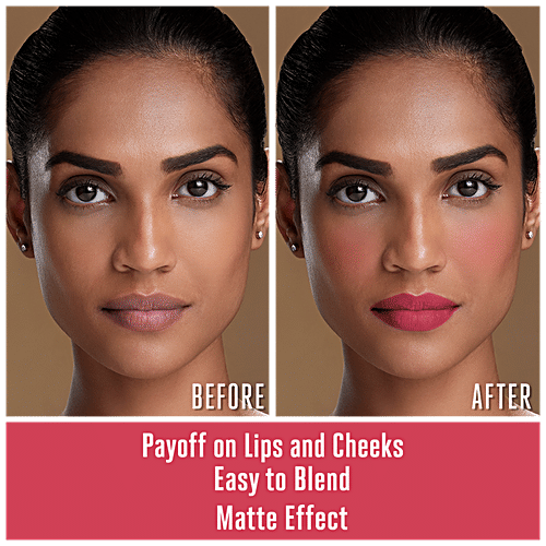 Lakme 9 To 5 Weightless Mousse Lip & Cheek Colour, 9 g Plum Feather 