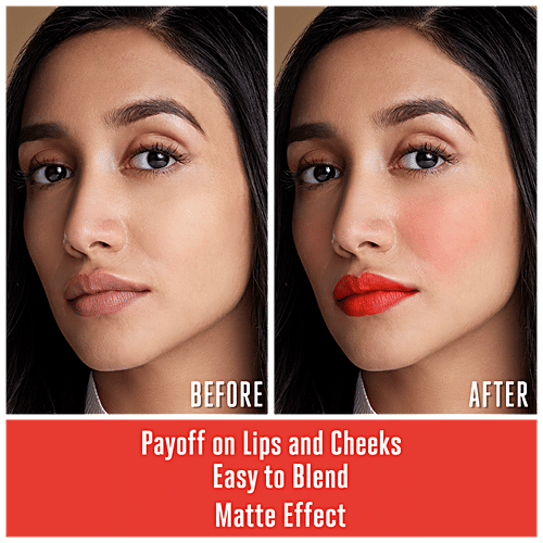Lakme 9 To 5 Weightless Mousse Lip & Cheek Colour, 9 g Tangerine Fluff 