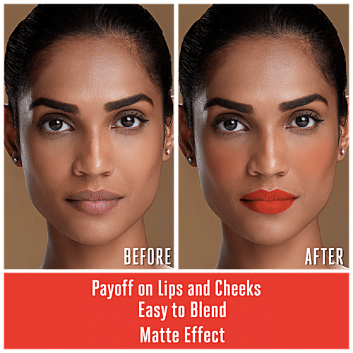 Lakme 9 To 5 Weightless Mousse Lip & Cheek Colour, 9 g Tangerine Fluff 