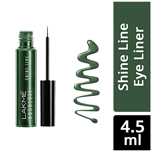 Lakme Absolute Shine Line Eye Liner, 4.5 ml Sparkling Olive 