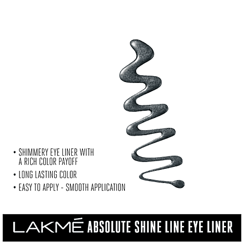Lakme Absolute Shine Line Eye Liner, 4.5 ml Grey 