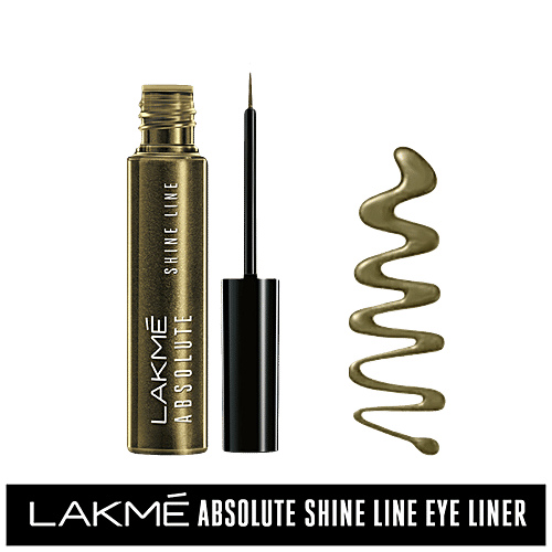 Lakme Absolute Shine Line Eye Liner, 4.5 ml Liquid Gold 