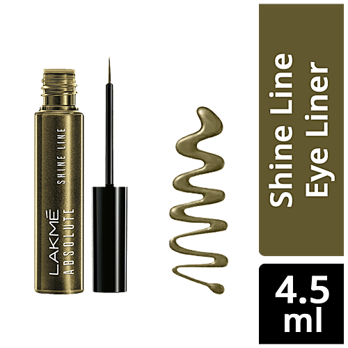 Lakme Absolute Shine Line Eye Liner, 4.5 ml Liquid Gold 