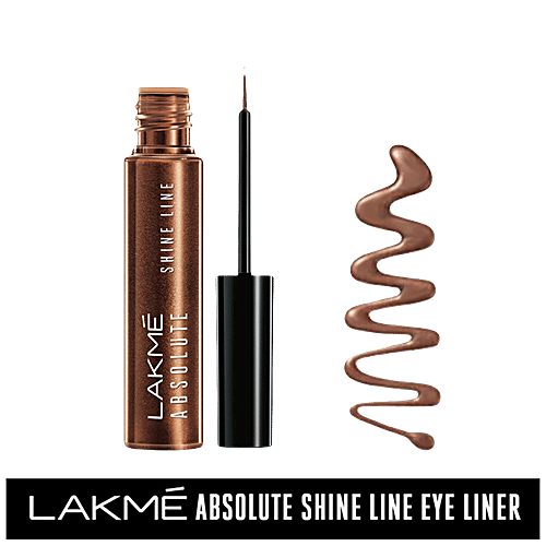 Lakme Absolute Shine Line Eye Liner, 4.5 ml Shimmer Bronze 
