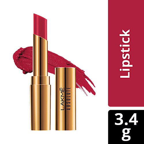 Lakme Absolute Argan Oil Lip Colour, 3.4 g Crimson Silk 