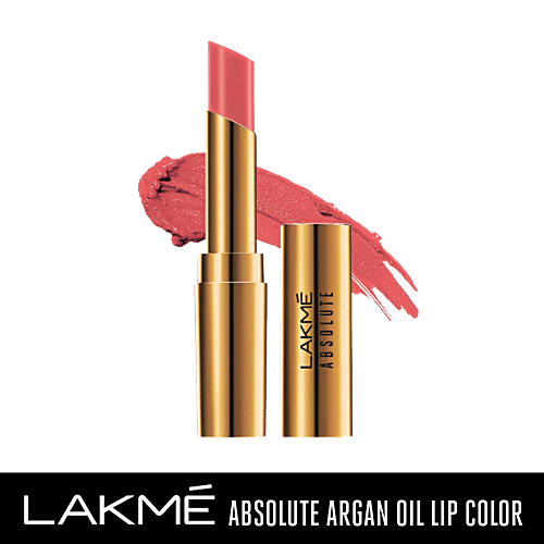 Lakme Absolute Argan Oil Lip Colour, 3.4 g Peaches n Cream 
