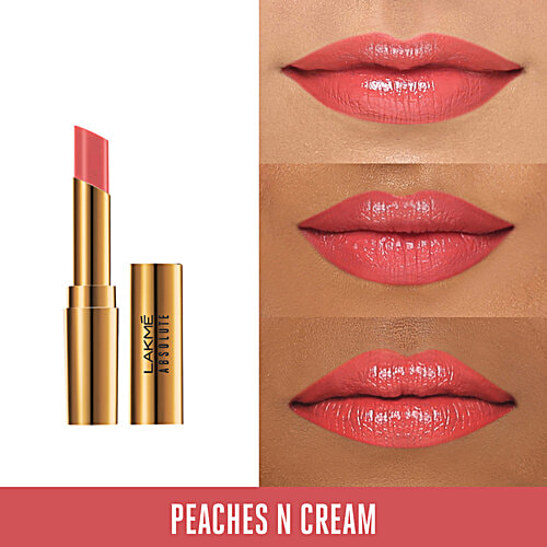 Lakme Absolute Argan Oil Lip Colour, 3.4 g Peaches n Cream 