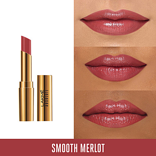 Lakme Absolute Argan Oil Lip Colour, 3.4 g Smooth Merlot 