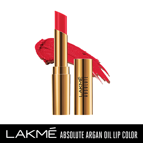Lakme Lakme Absolute Argan Oil Lip Colour, 3.4 g Drenched Red 
