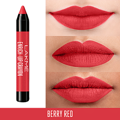 Lakme Enrich Lip Crayon, 2.2 g Berry Red 