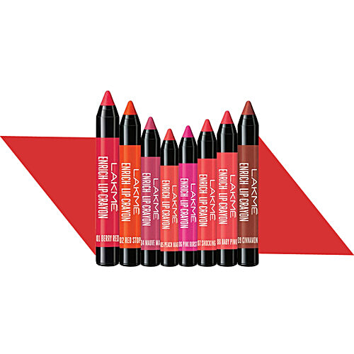 Lakme Enrich Lip Crayon, 2.2 g Berry Red 